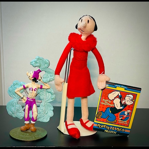 Kellytoy Accessories Las Vegas Olive Oyl Showgirl Figure Plush